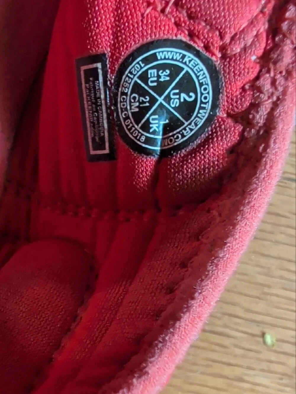 Keen Kids Red Closed-Toe Active Sandals with Blue Accents